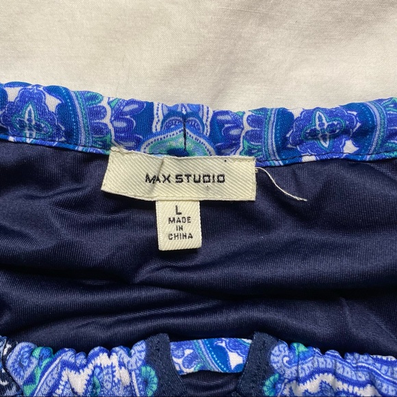 Blue Patterned Dress - Picture 2 of 2